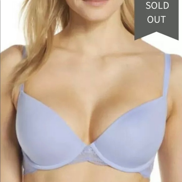 Other - Jcrew 48$ Everyday T-shirt bra with lace trim SZ 34D Color:Light Peri
